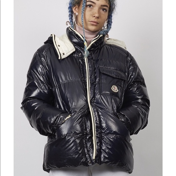 Moncler Jackets & Blazers - VINTAGE 90'S MONCLER BLACK HIGH-SHINE PUFFER 3